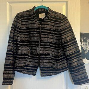 Loft Suit Jacket Size 10P in Dark Navy